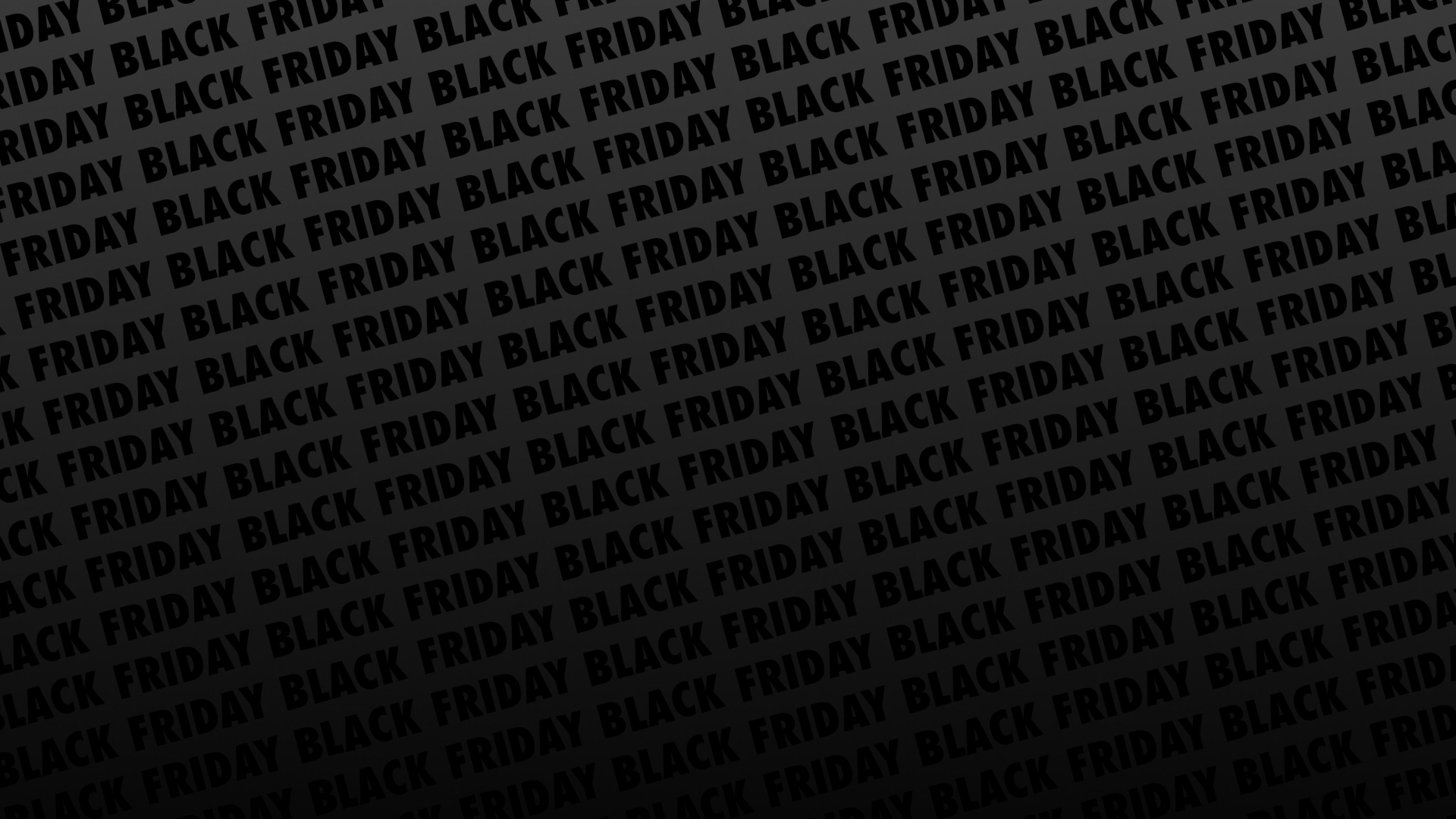 Musta tausta, jossa toistuu teksti "Black Friday," viittaa alennusmyyntitapahtumaan